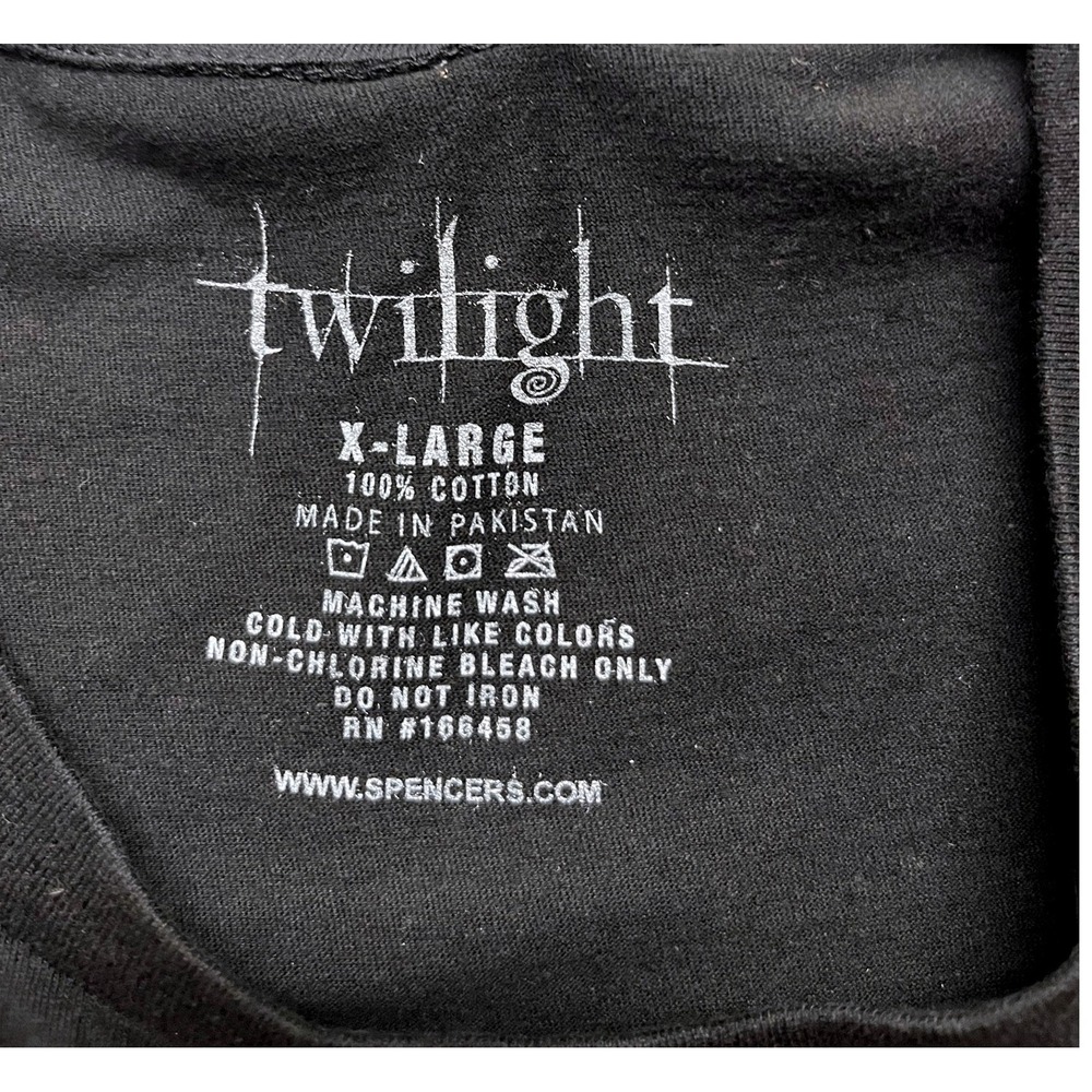 Twilight Saga T-Shirt Men XL Black I Love Boys Who Sparkle Edward Cullen Vampire - Picture 3 of 10